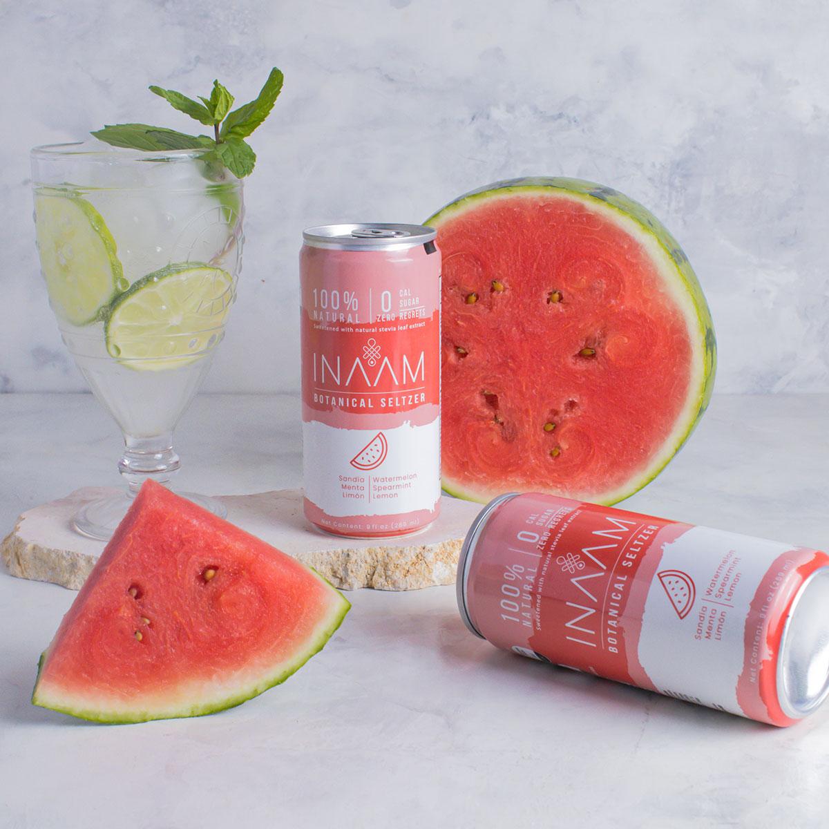 Watermelon, mint, and lemon Sparkling - Image 2